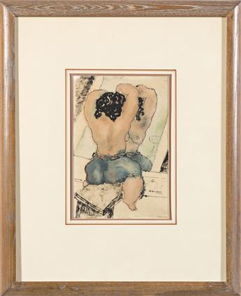 CHAIM GROSS Seated Nude.